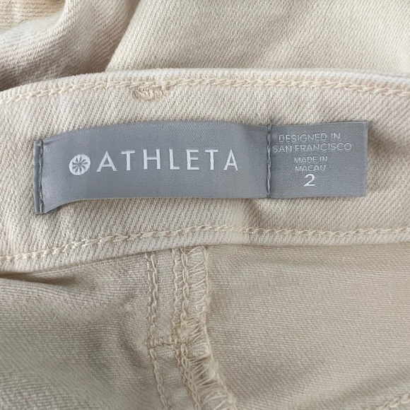 Athleta Cream Sculptek Jeans Size 2 Women’s - Picture 2 of 6
